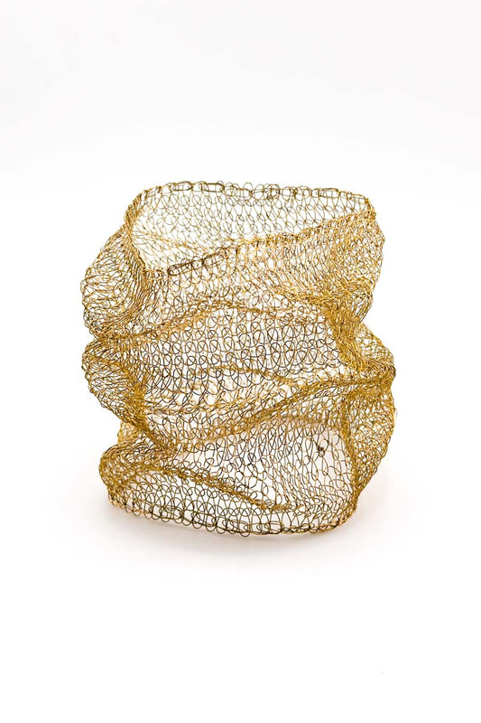 Scrunch Bangle Brass