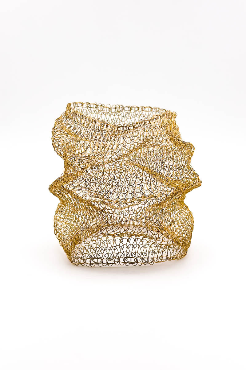 Scrunch Bangle Brass