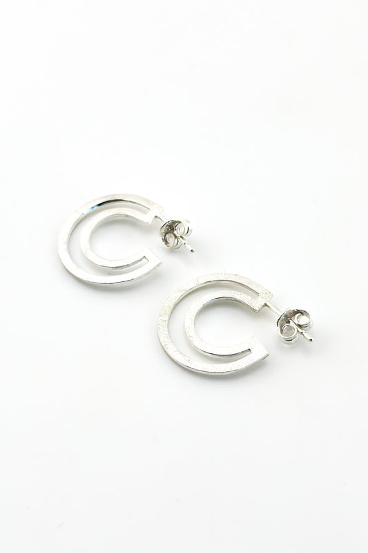 Outline Earrings Silver