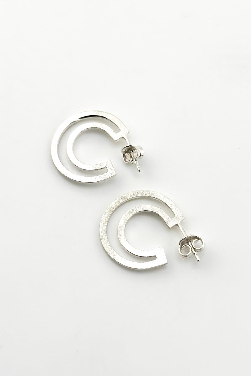 Outline Earrings Silver