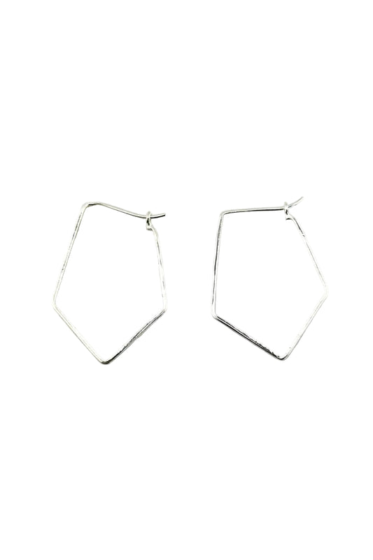 Penta Earrings Silver