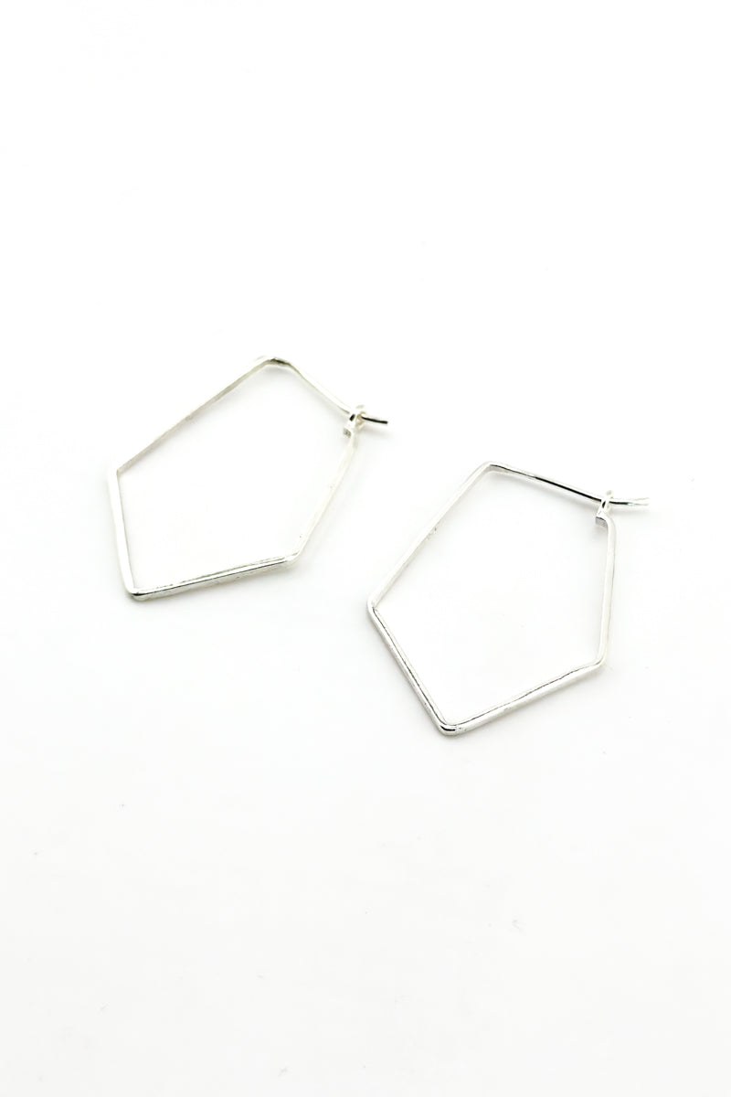 Penta Earrings Silver
