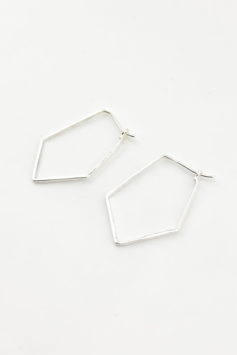 Penta Earrings Silver