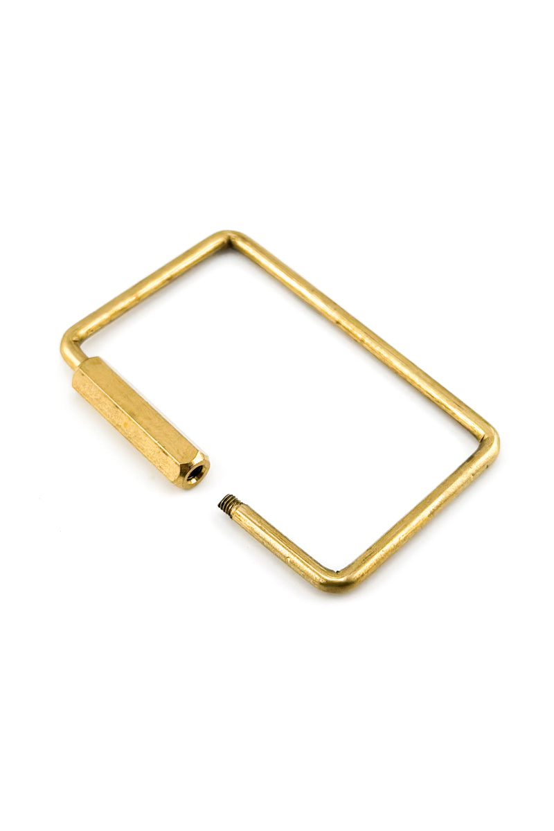 Frame Keyring Brass