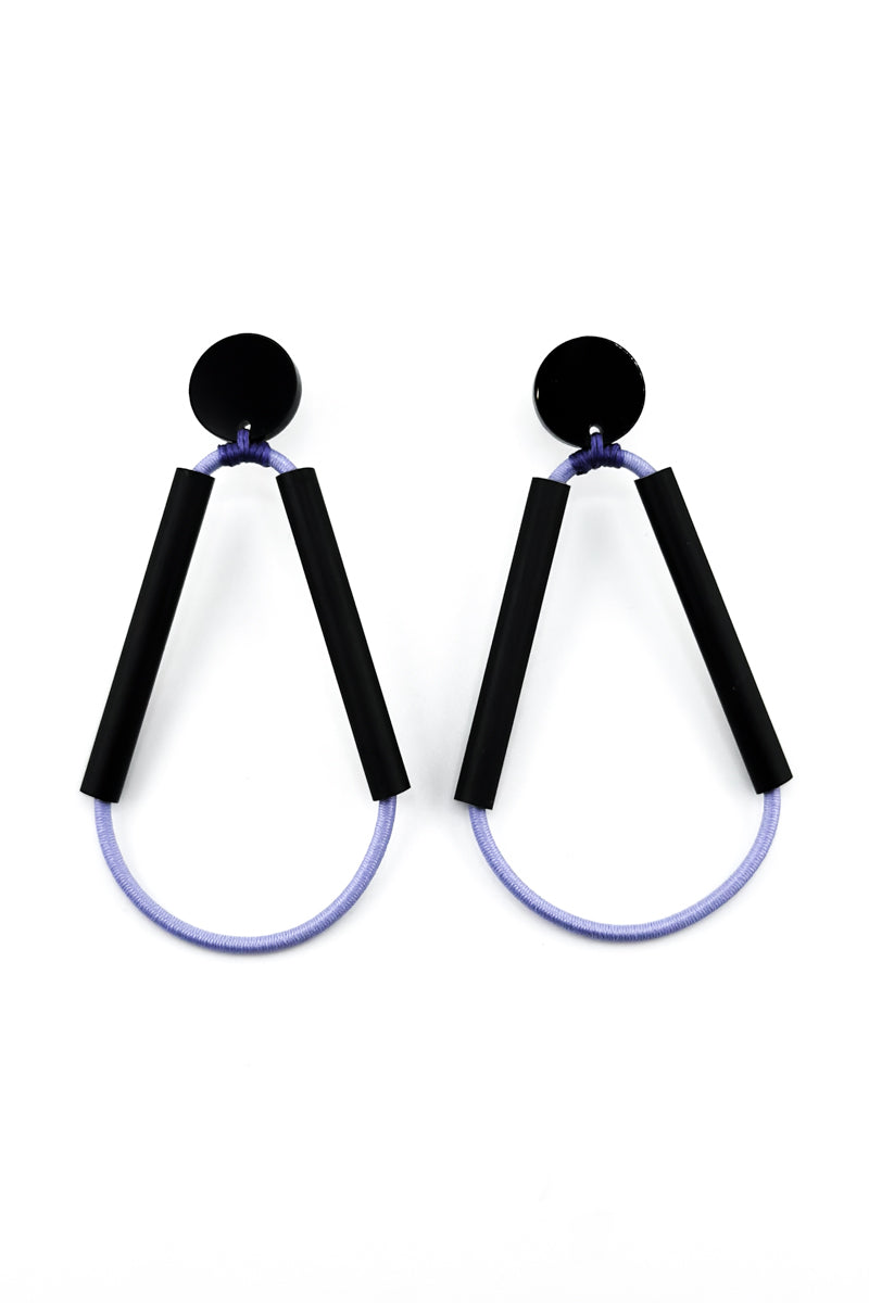 XL Triangle Earrings Lavender