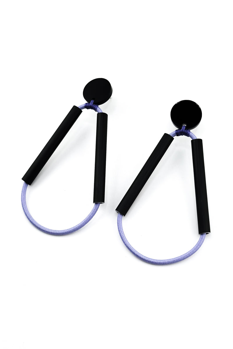 XL Triangle Earrings Lavender