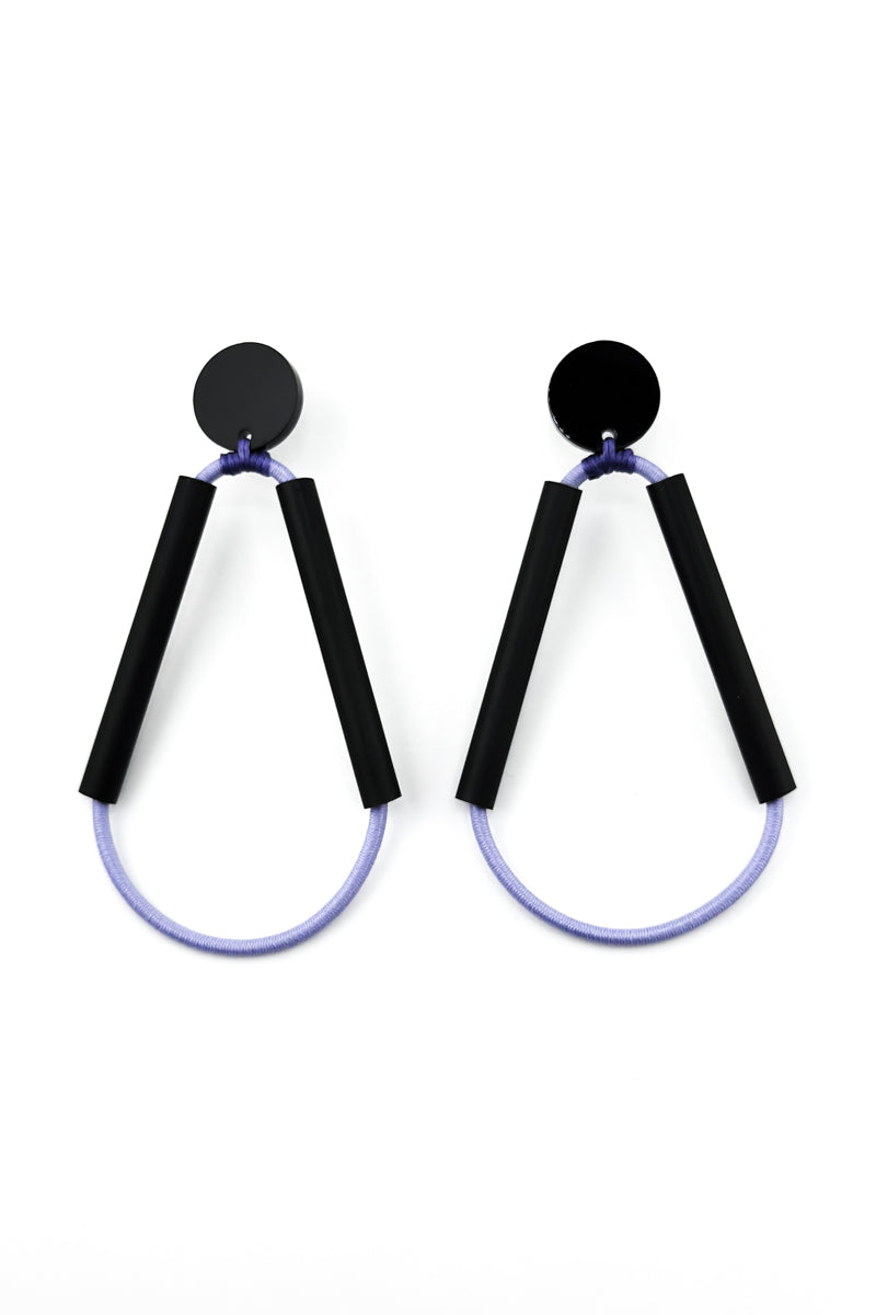 XL Triangle Earrings Lavender