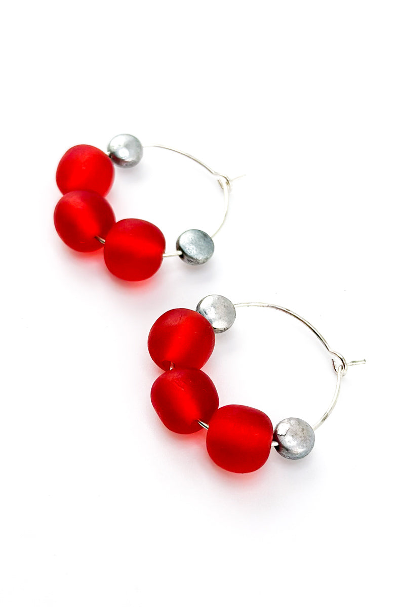 Rini Earrings Red