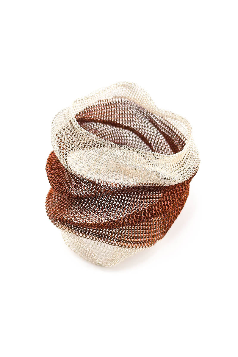 Scrunch Bangle Slv/Cpr
