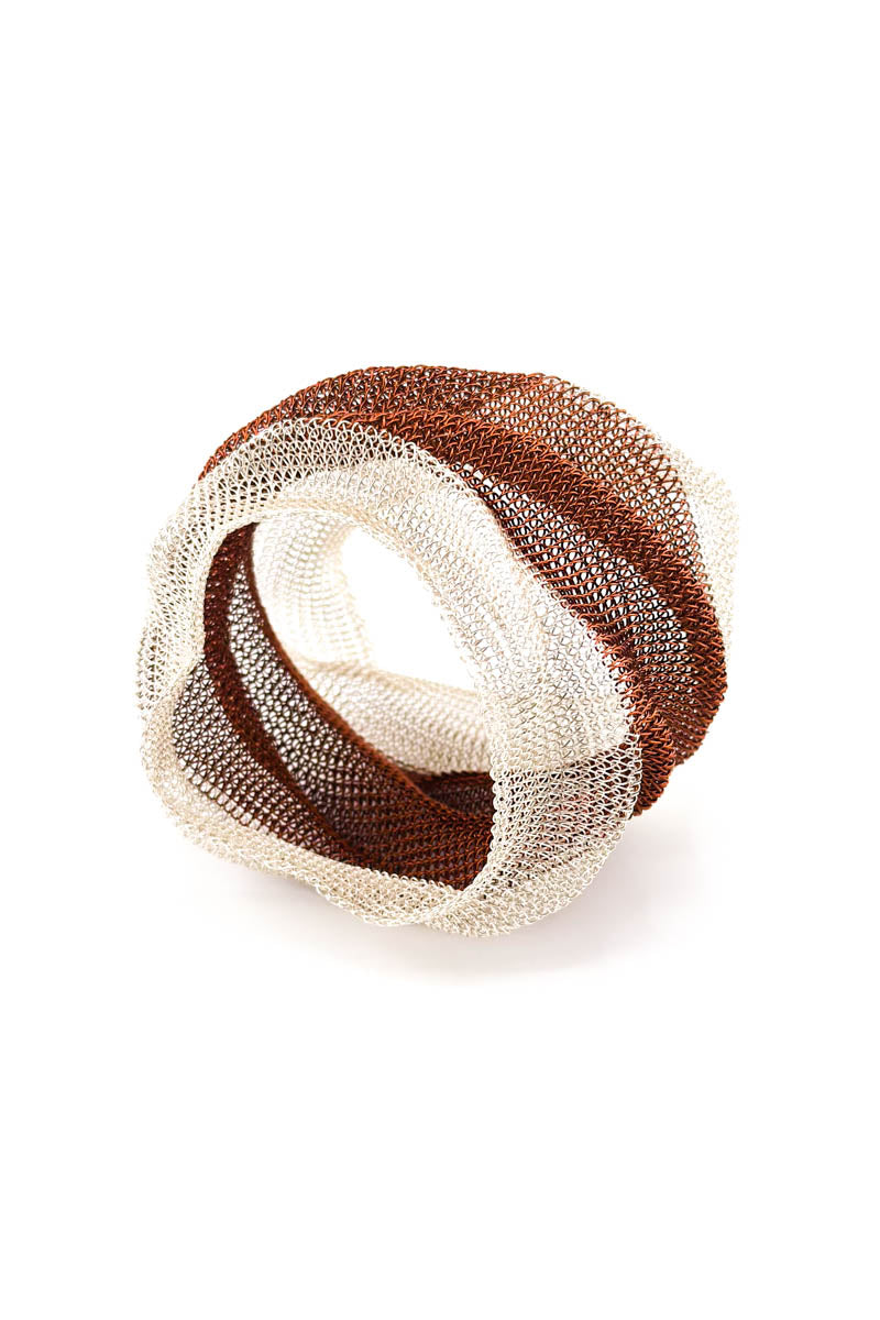 Scrunch Bangle Slv/Cpr