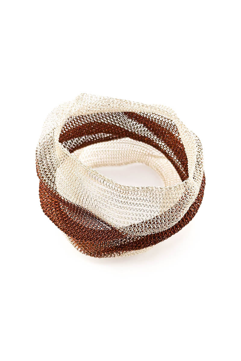Scrunch Bangle Slv/Cpr