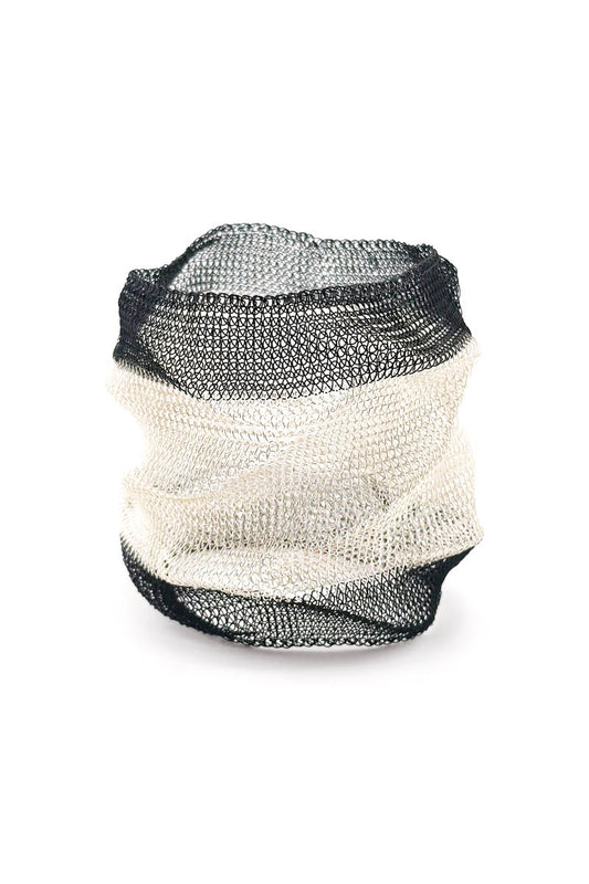 Scrunch Bangle Blk/Slv