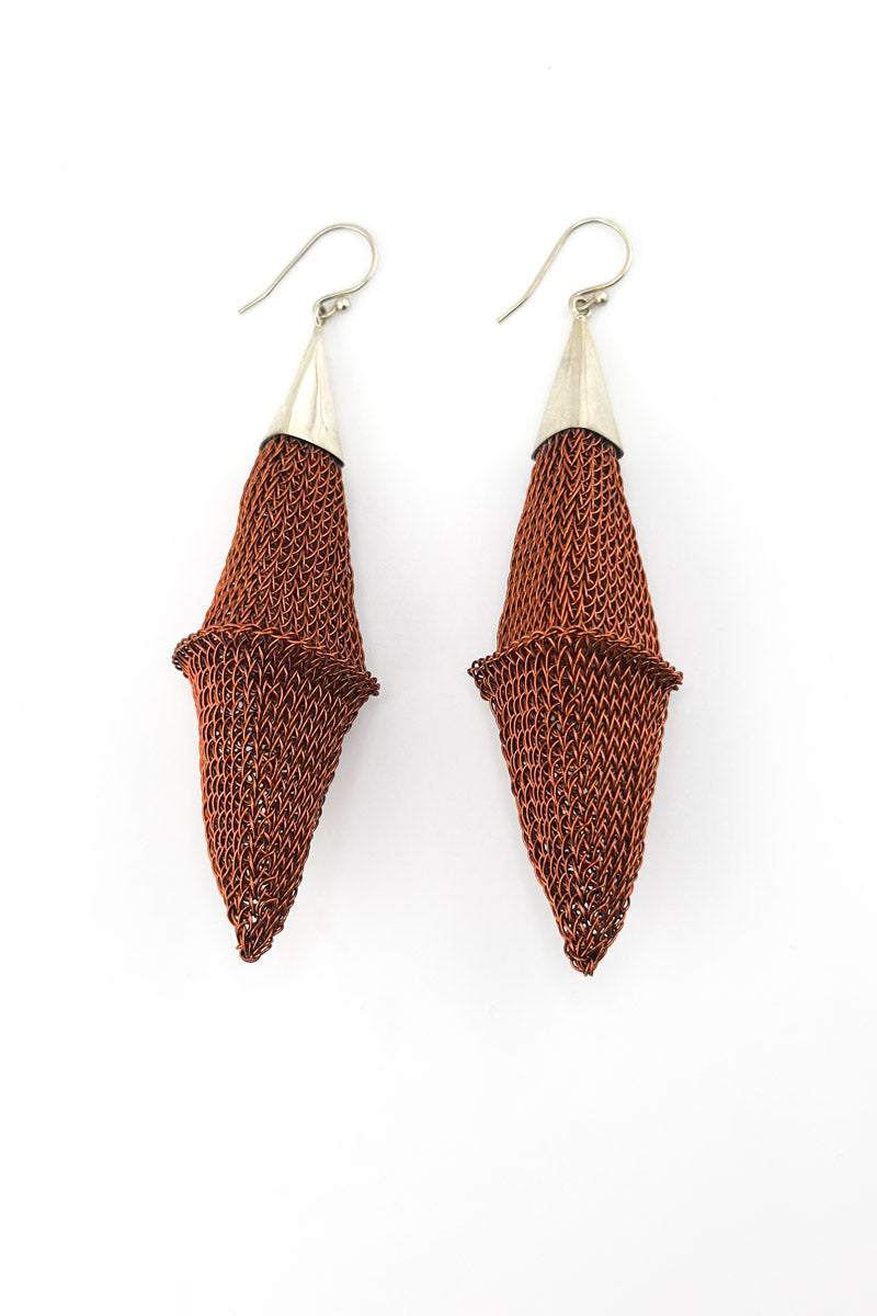 Pod Tip Earrings Copper