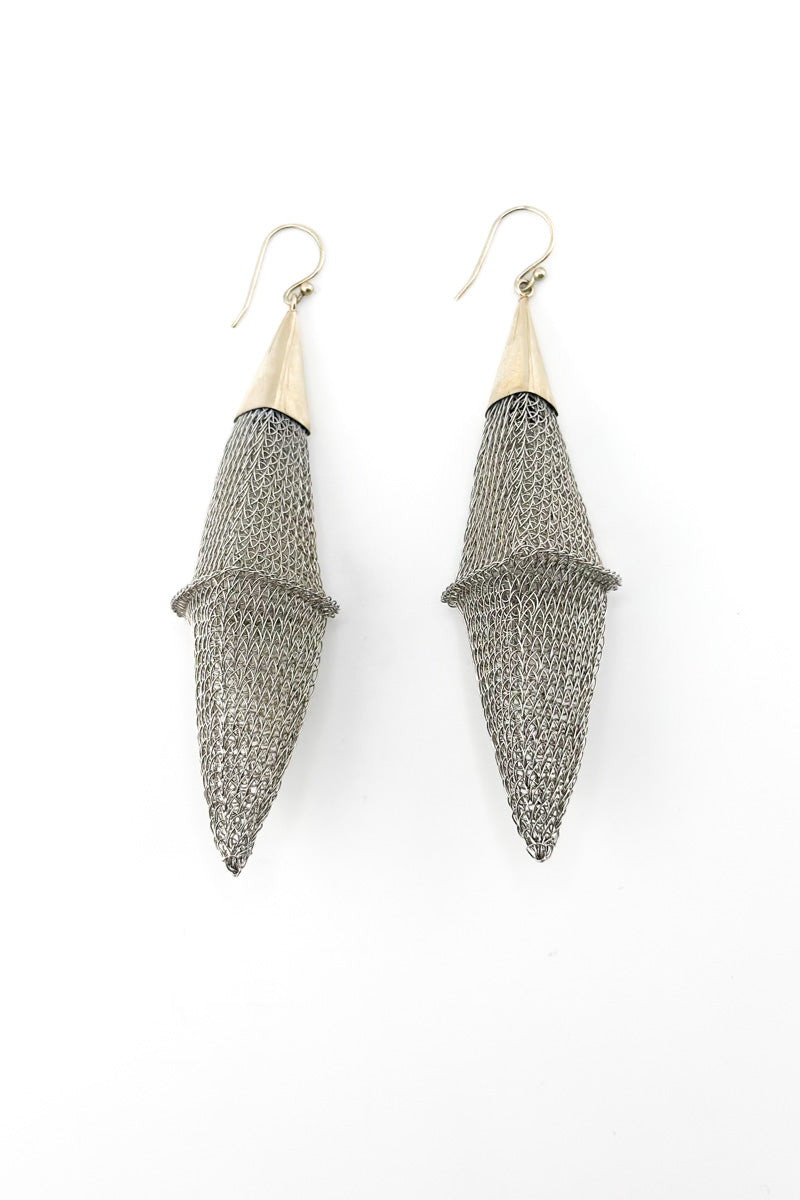 Pod Tip Earrings Stainless