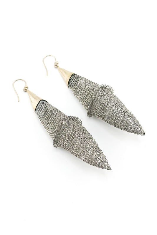 Pod Tip Earrings Stainless