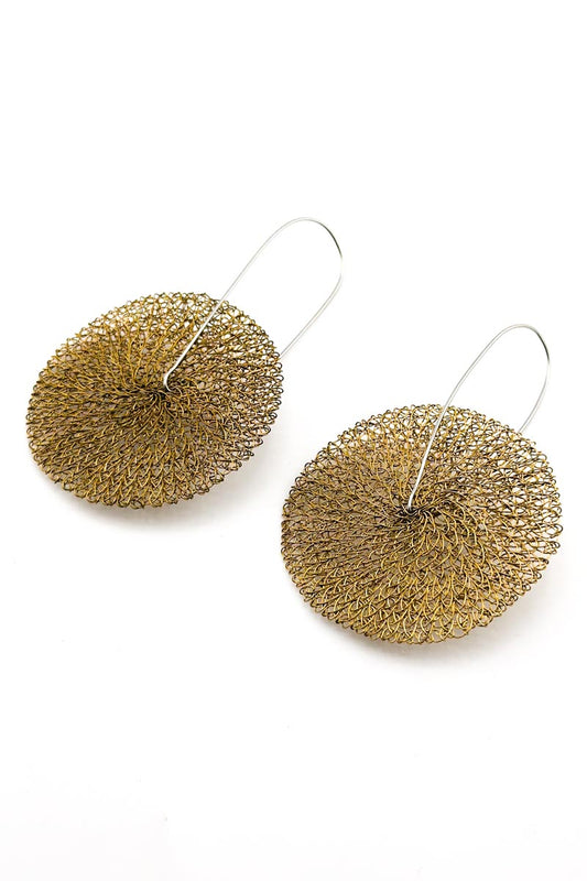 Taiyo Earrings Brass