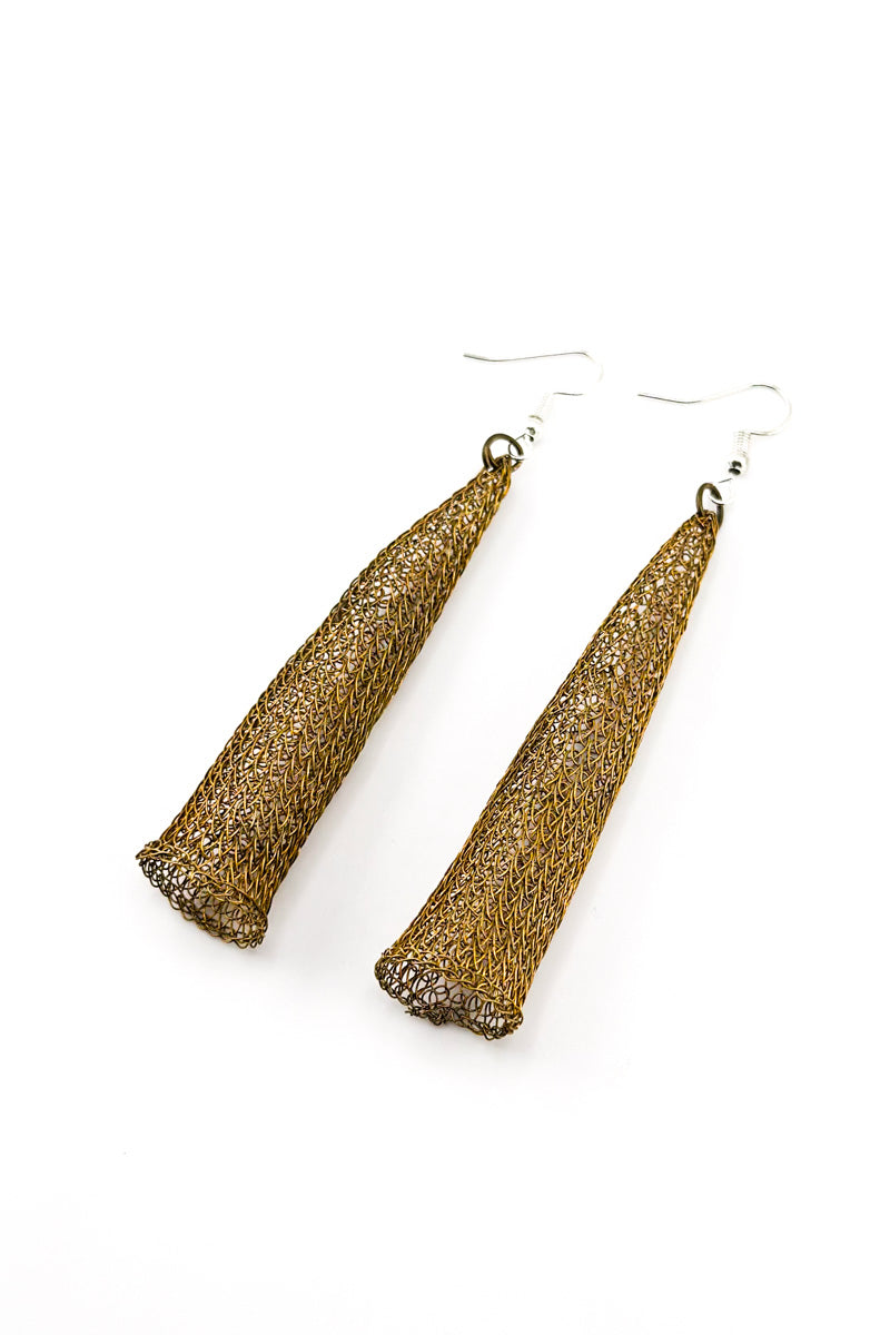 Apex Earrings Brass
