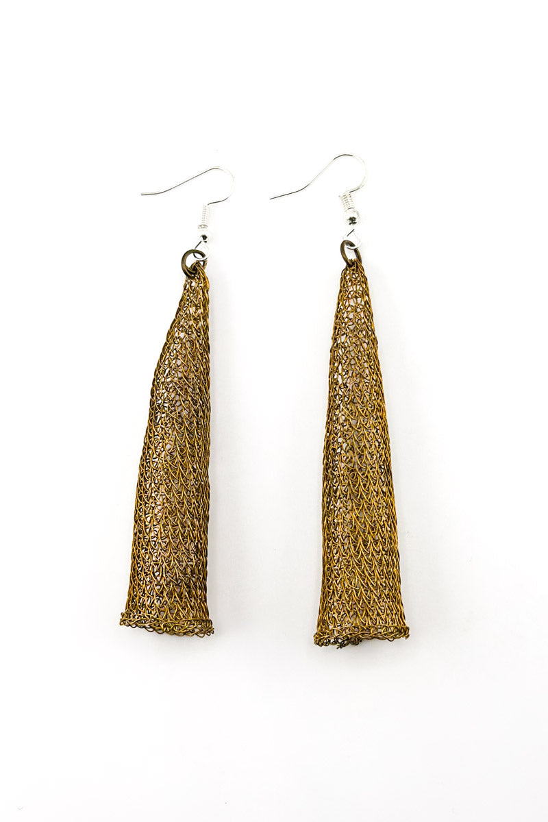 Apex Earrings Brass