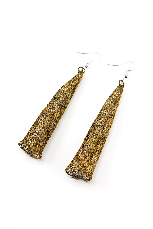 Apex Earrings Brass