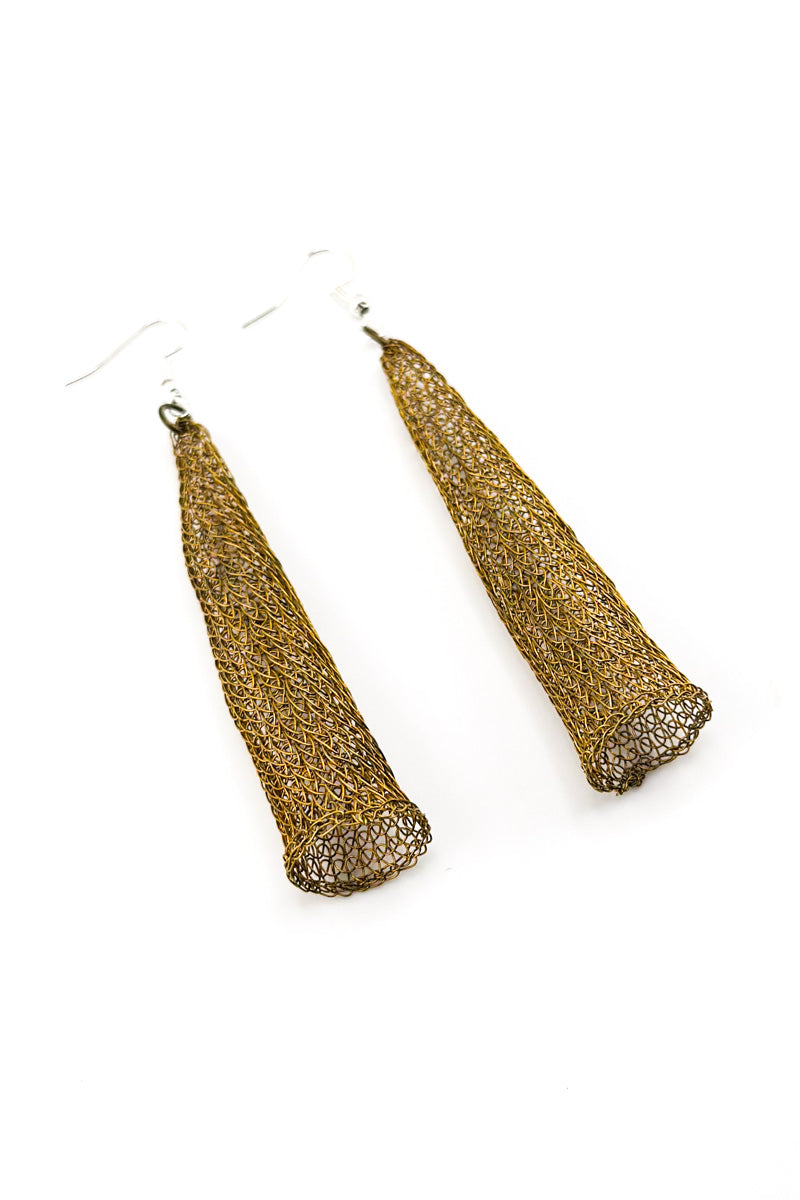 Apex Earrings Brass