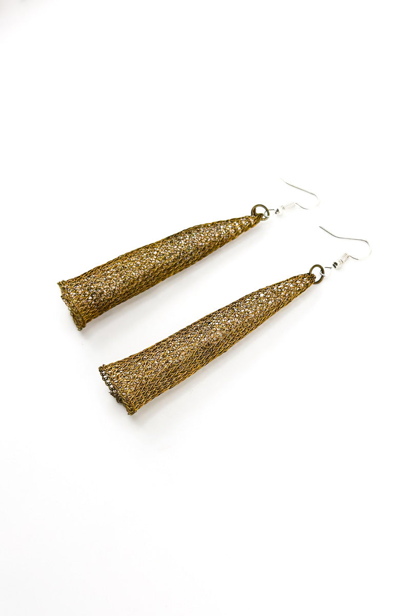 Apex Earrings Brass