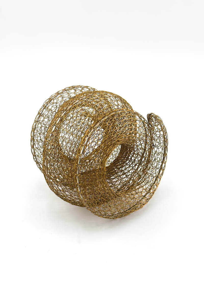 Snake Wrap Bangle Brass