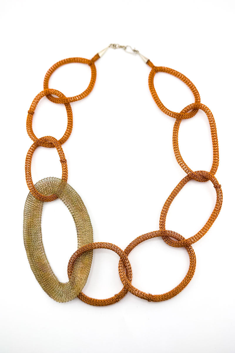 Oval Loop Chain NL Org/Brs