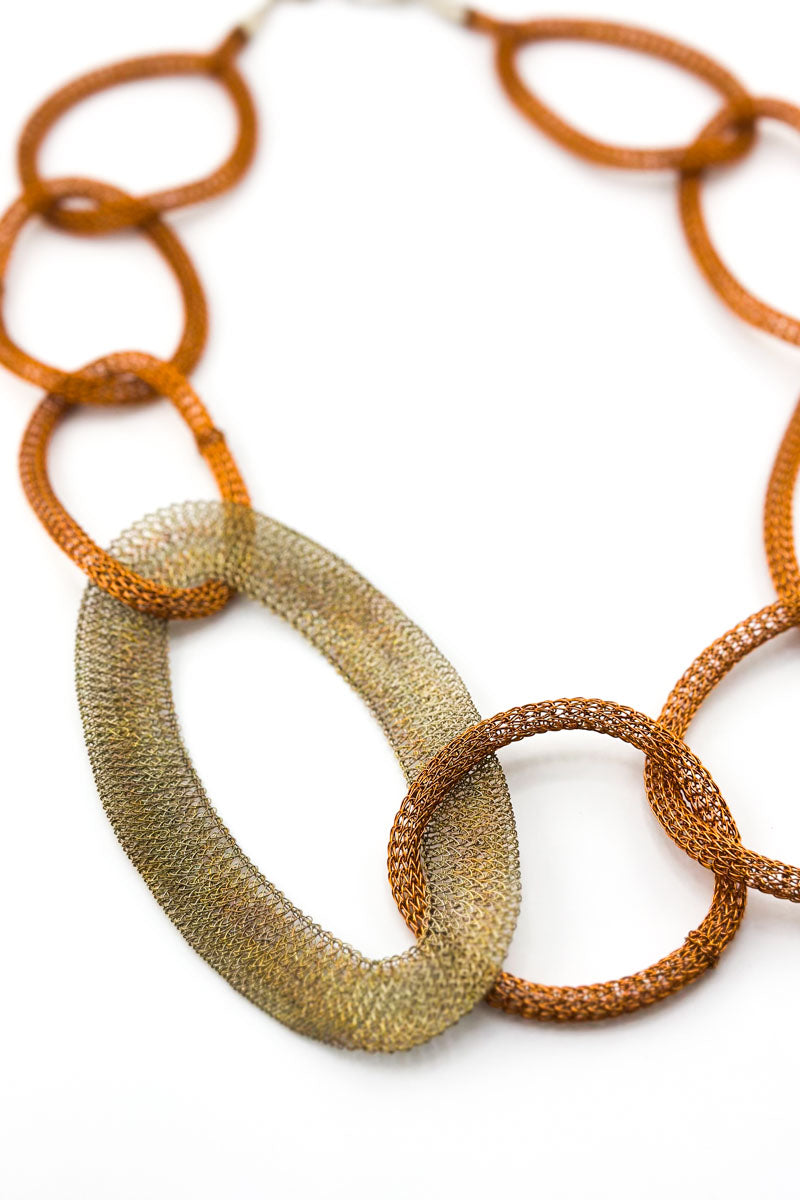 Oval Loop Chain NL Org/Brs