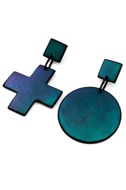 XO Earrings Teal