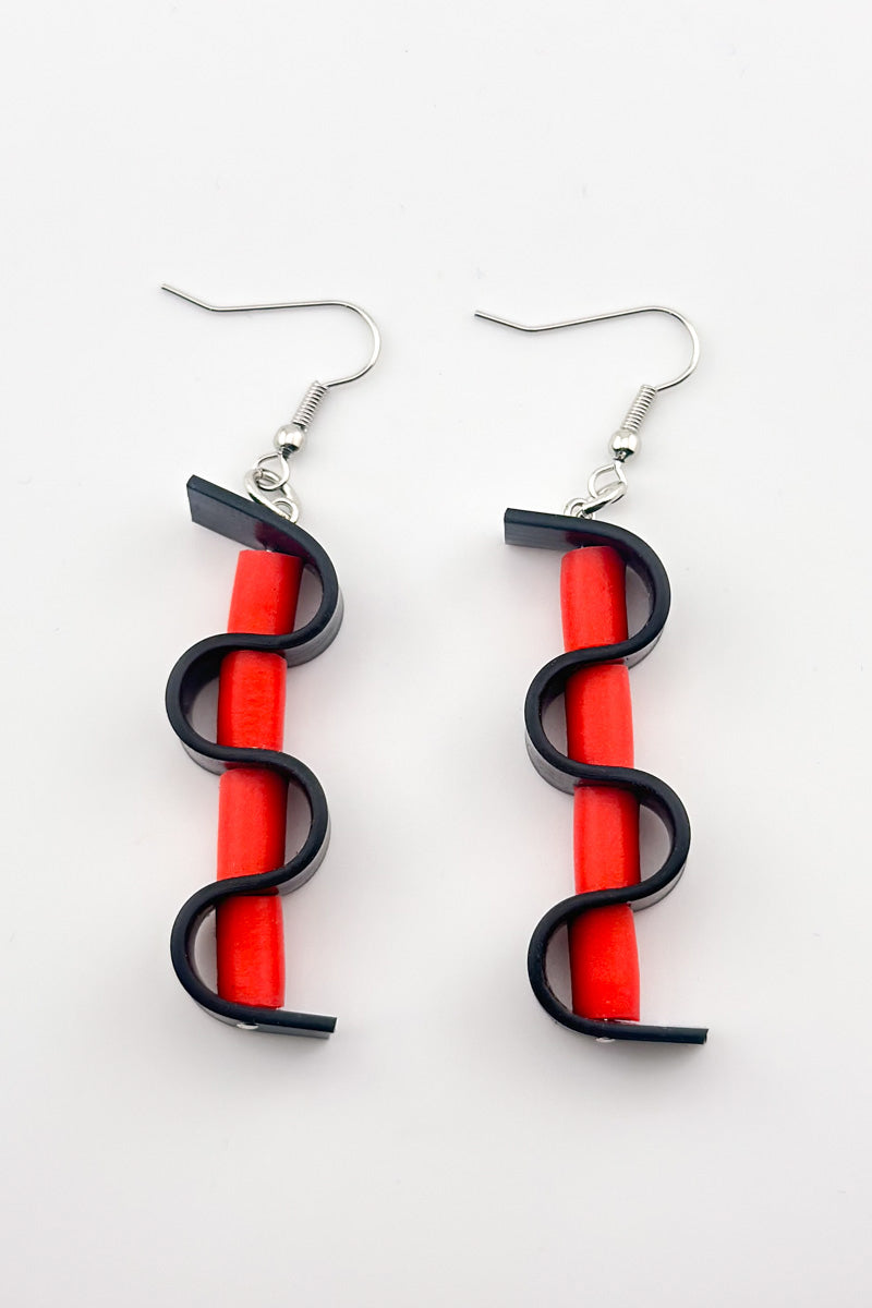 Bo Earrings Red