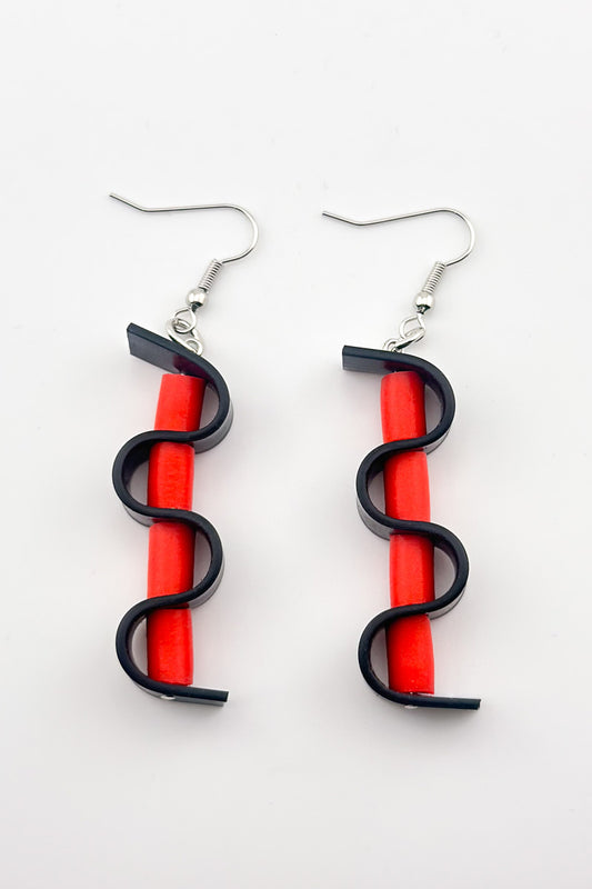 Bo Earrings Red