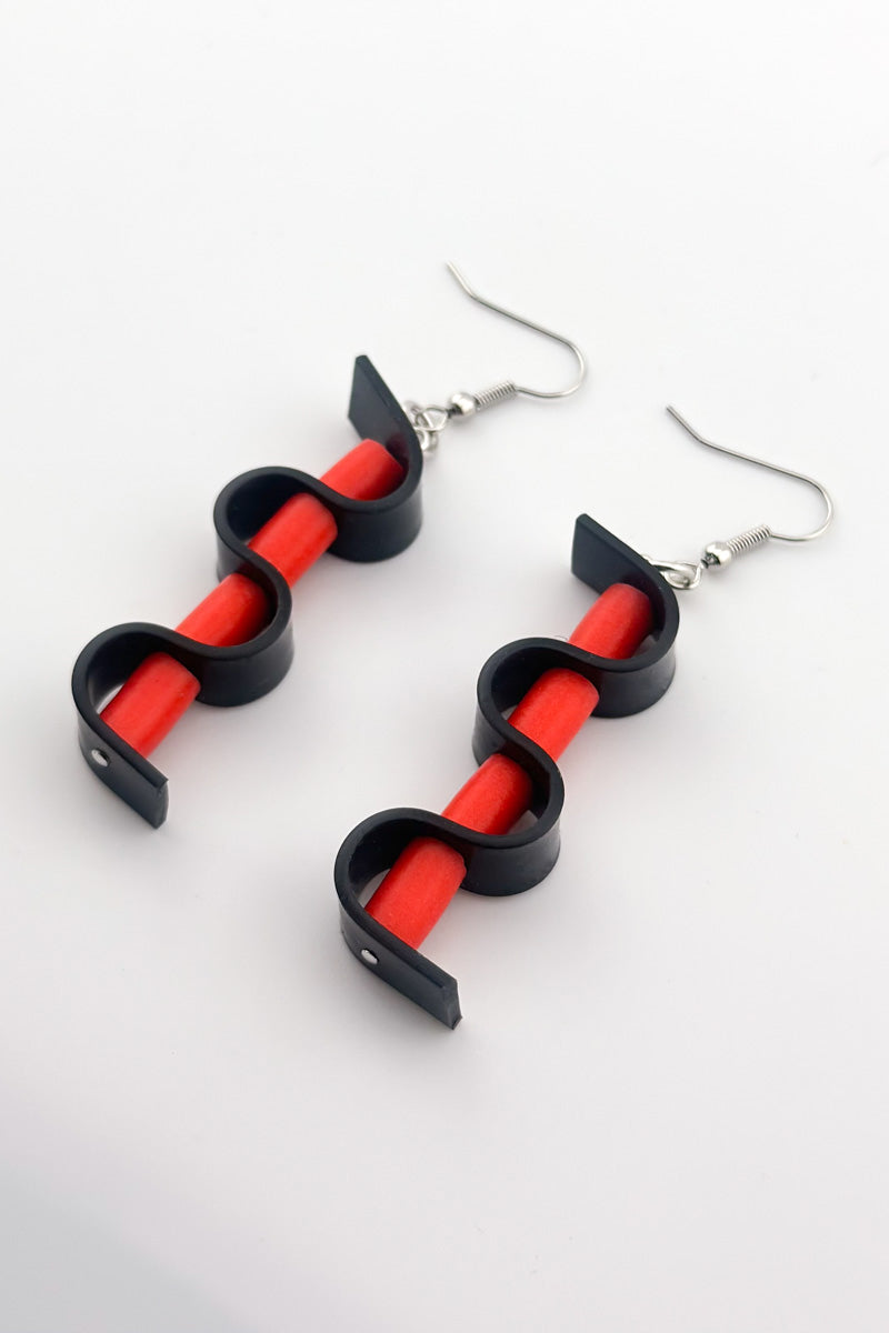 Bo Earrings Red