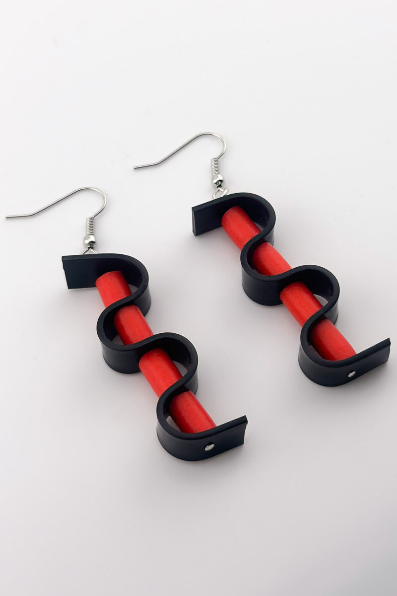 Bo Earrings Red