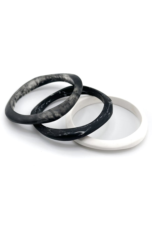Haiku Triple Bangle BW