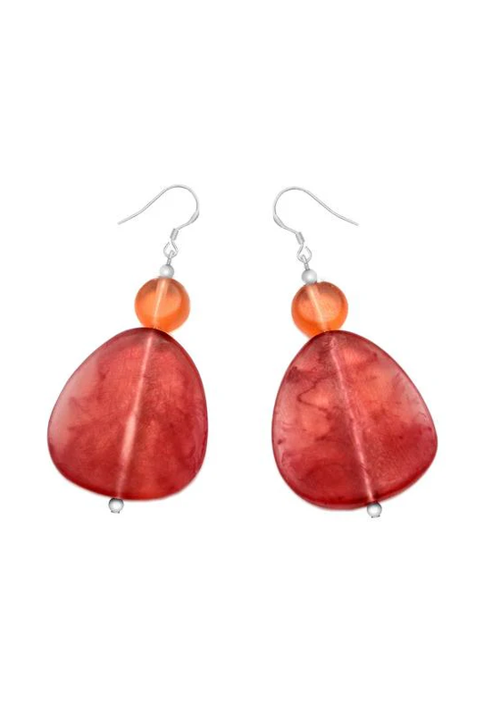 Berber Earrings Red