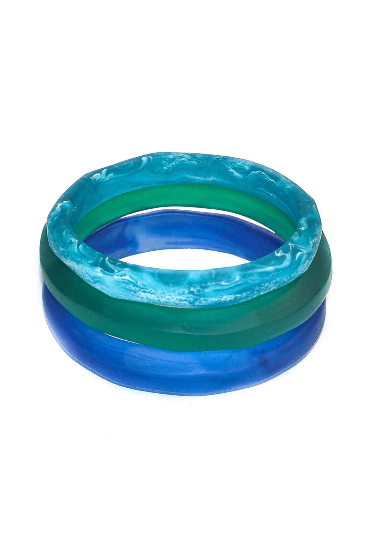 Traveller Triple Bangle Blue