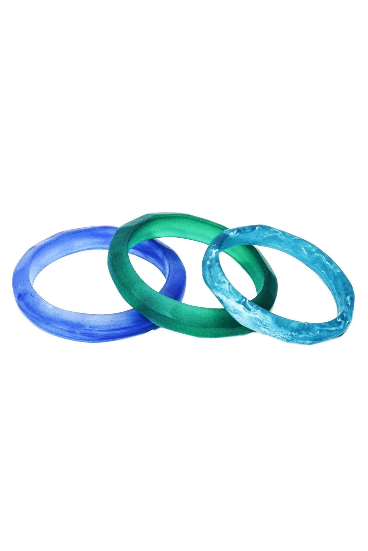 Traveller Triple Bangle Blue