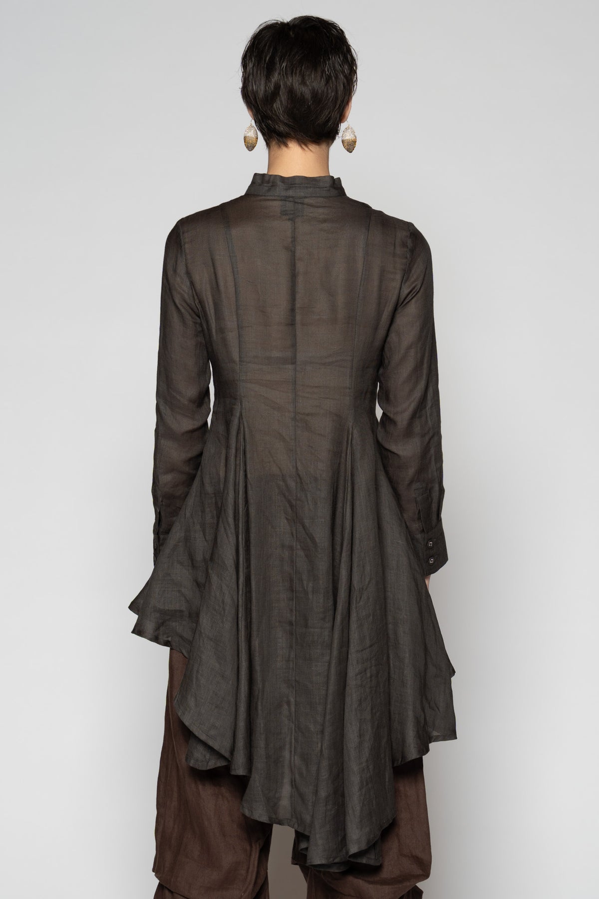 Bloom Long Shirt Charcoal