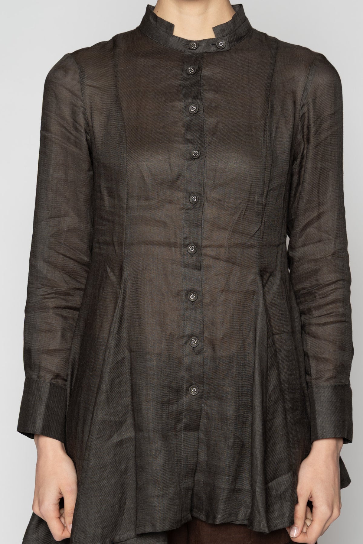 Bloom Long Shirt Charcoal