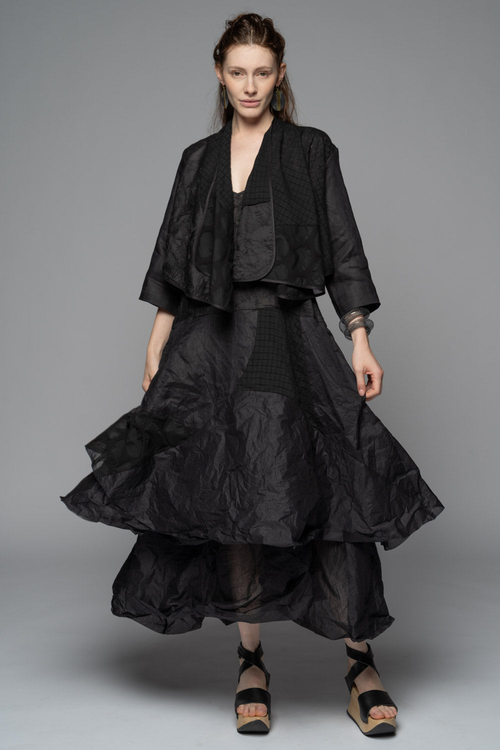 Celia Patch Wrap Blk