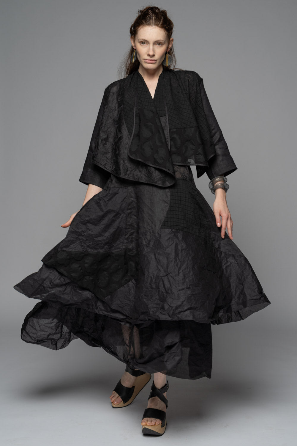 Celia Patch Wrap Blk