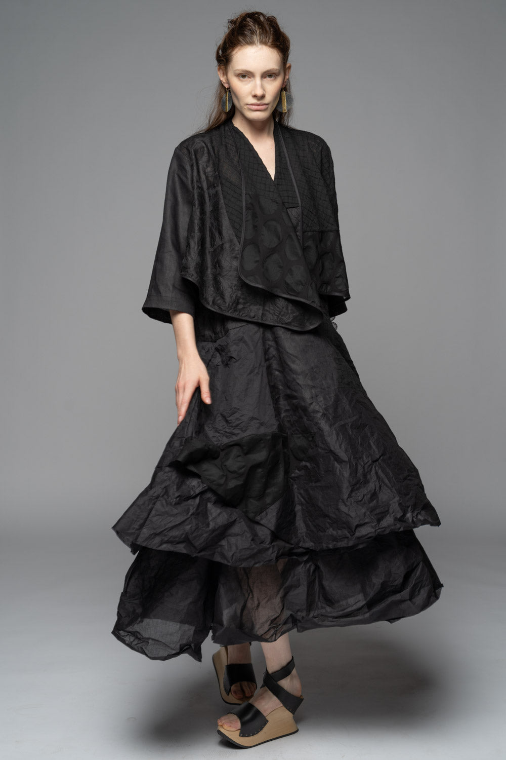 Celia Patch Wrap Blk