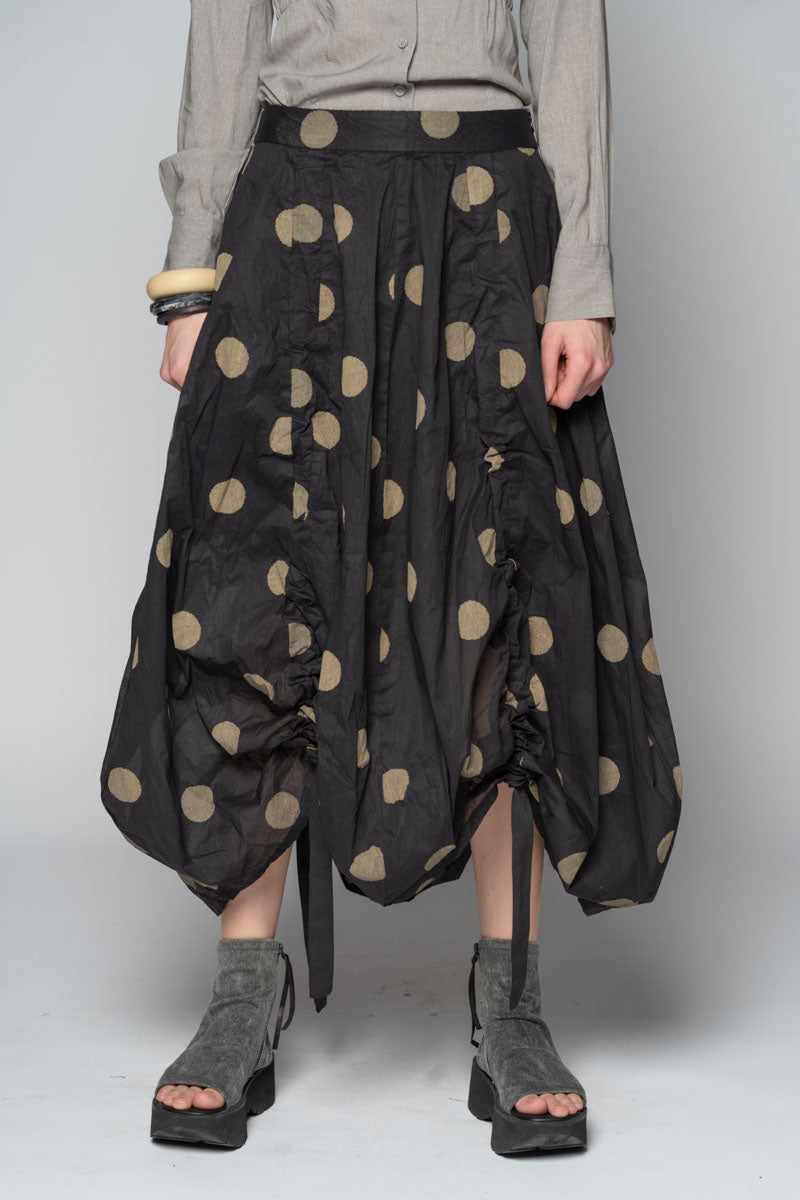 Dotto Gather Skirt Blk