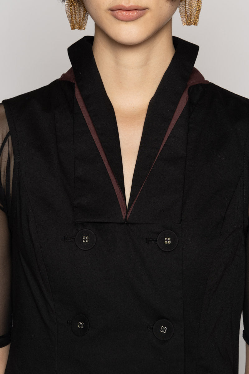 Overtone Dress Blk