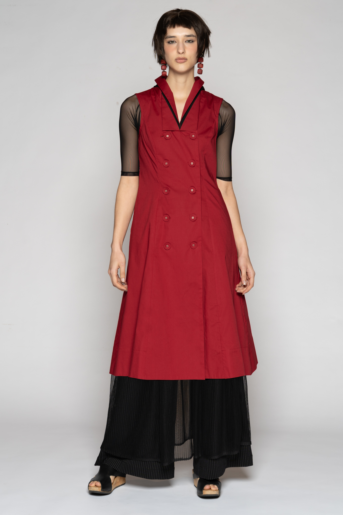 Overtone Dress Scarlet