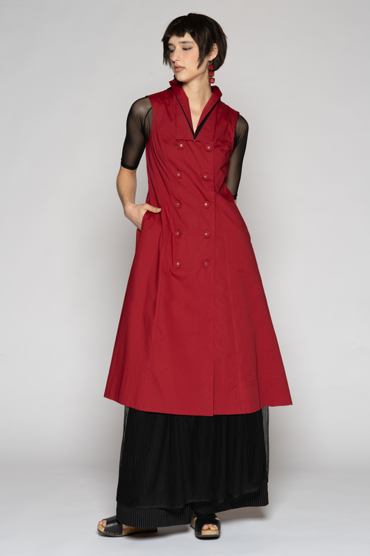 Overtone Dress Scarlet
