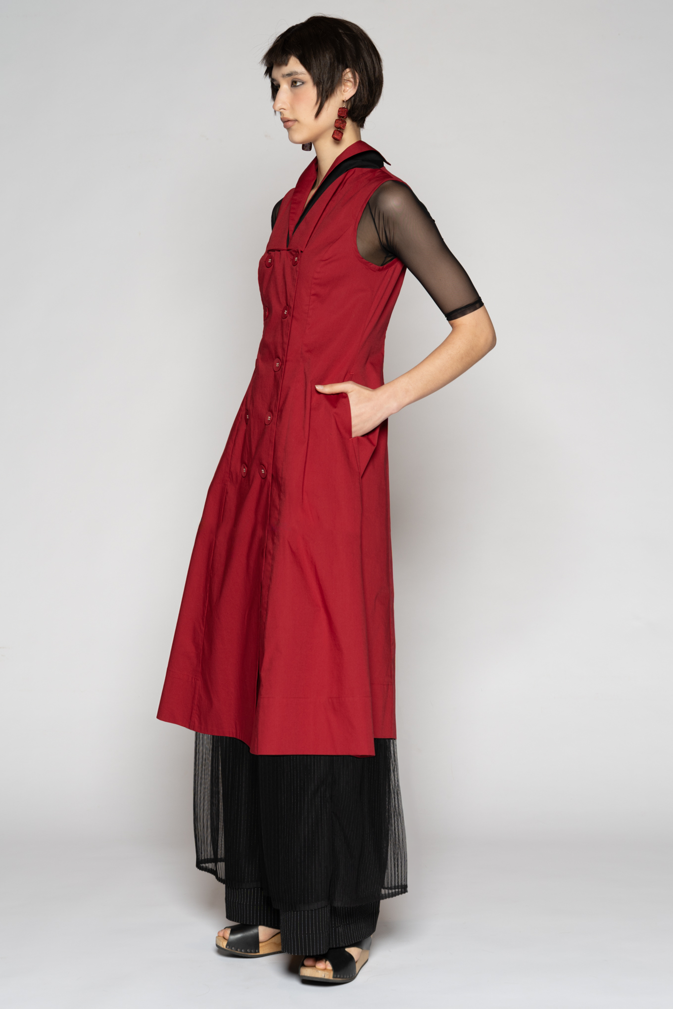 Overtone Dress Scarlet