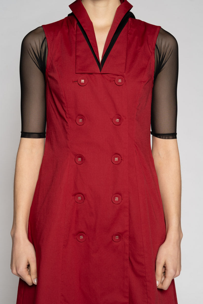 Overtone Dress Scarlet
