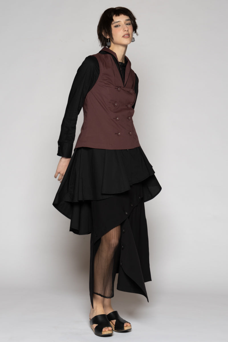 Overtone Neck Top Mauve