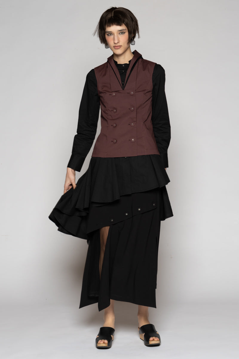 Overtone Neck Top Mauve